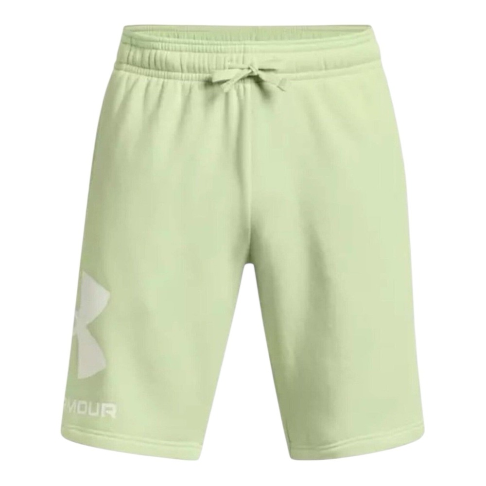 Under Armour Shorts Men's Size Small UA Rival Fleece Logo Blue Green LOT OF 2
